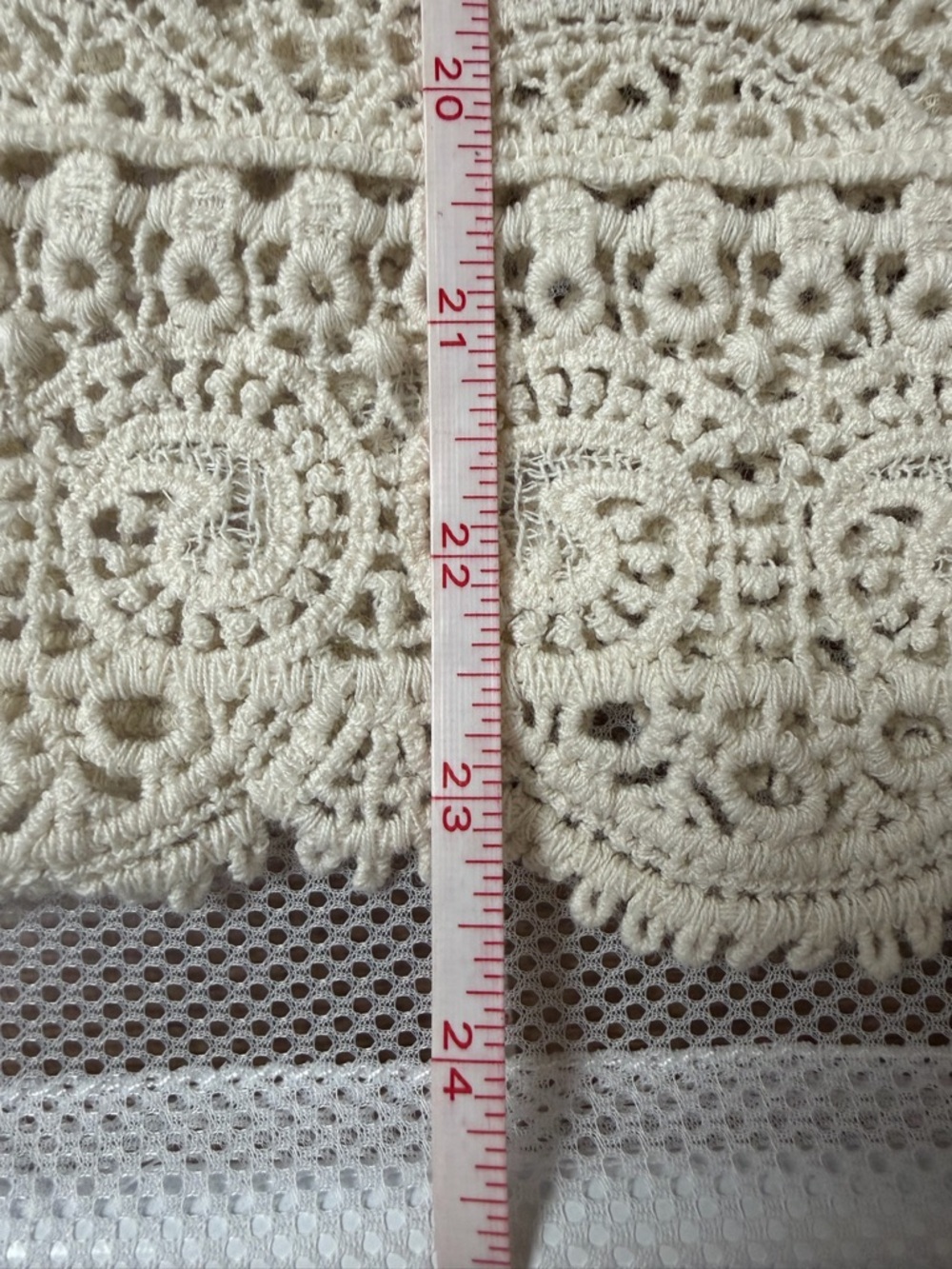 Democracy Boho Lace Embroidered Rayon Camisole Tank Top Tan Neutral Summer Sz S - Picture 10 of 11